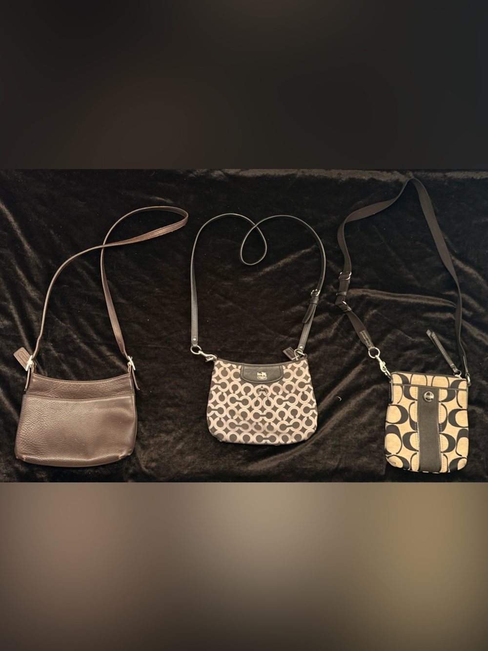 Bundle of 3 Coach crossbody bags